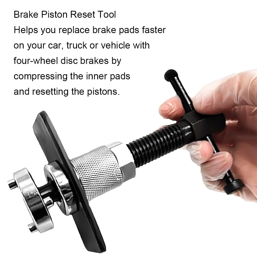 Reposicionador De Pistones De Freno, Piston De Freno Herramienta, Brake Caliper Tool, Brake Caliper Compression Tool, para reemplazo de Pastillas de Freno, reparación de Cilindros de Freno