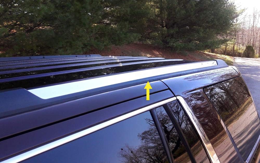MaxMate Made in USA! Compatible with 2015-2020 Chevy Tahoe | GMC Yukon Roof Rack Body Molding Trim Cover 2PC