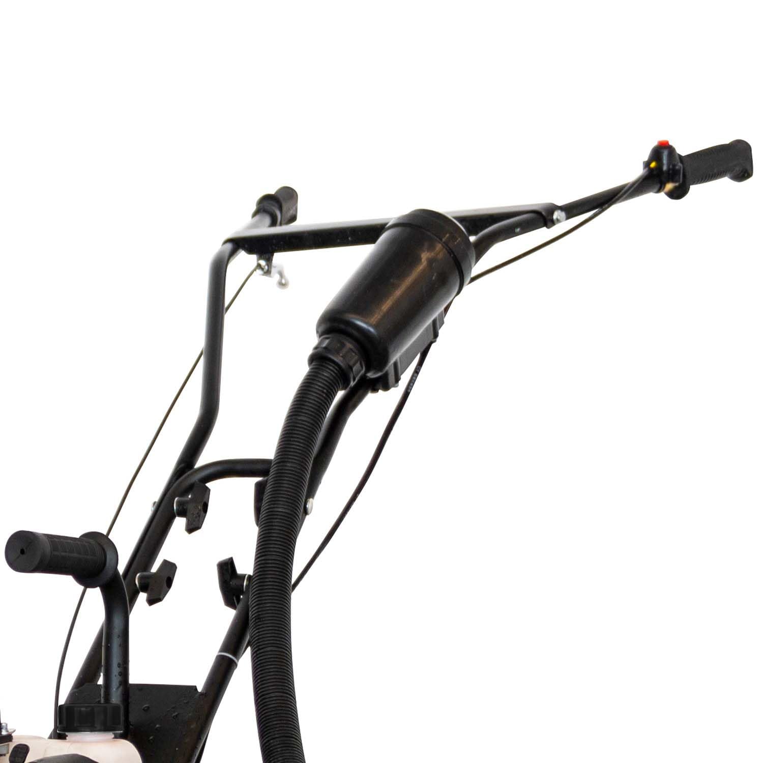 GARLAND MULE 341 G-V24 - Motoazada gasolina 2T 51,7cc, 25 cm de ancho de trabajo, 4 grupos de fresa, ligera y compacta, ideal para huertos urbanos, manillar plegable y tiro regulable.