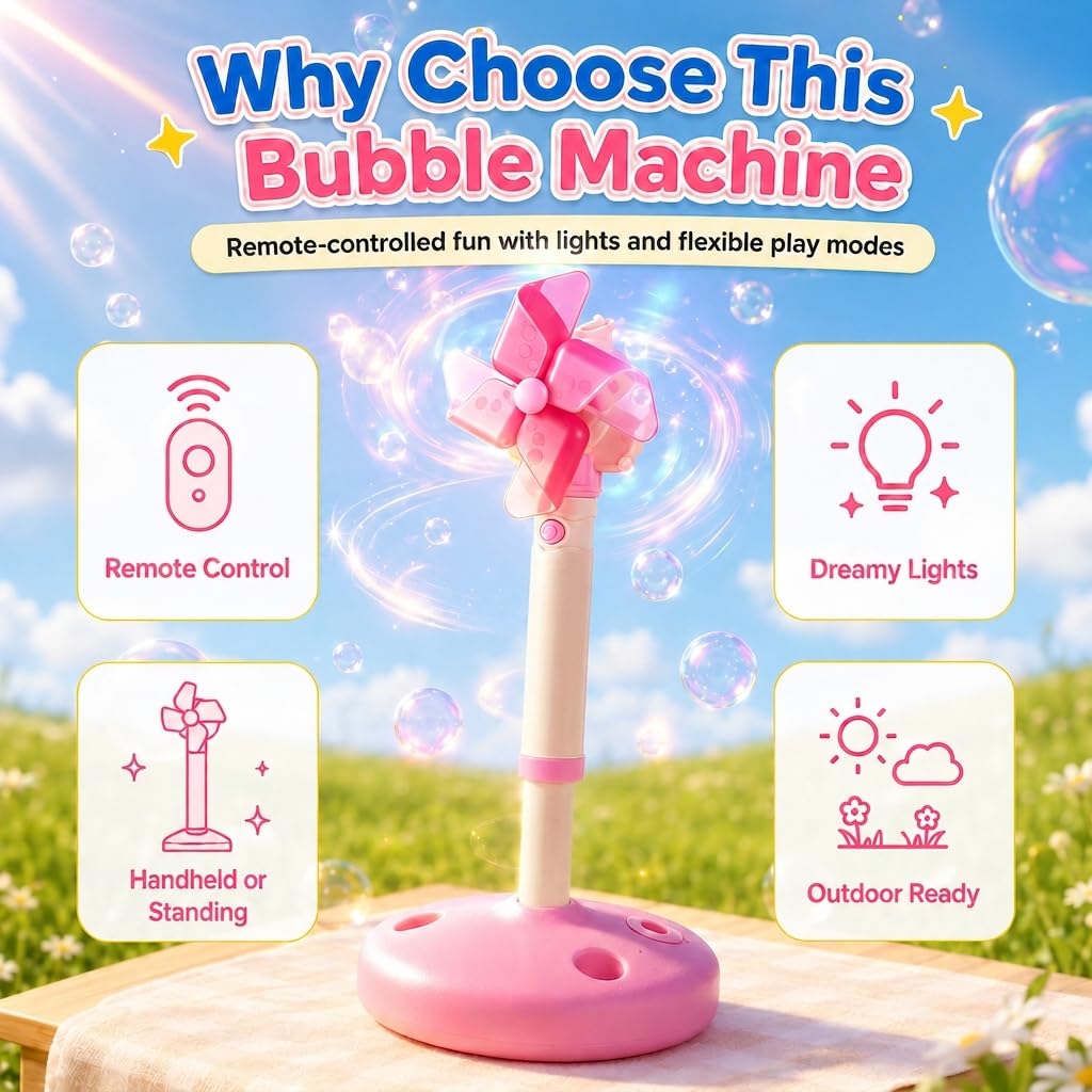 Bolle di sapone, liquido per bolle di sapone, fischietto per bolle di sapone, pistola per bolle di sapone, tavolo dell'acqua per bambini, effetto luce da sogno, per esterni, compleanno dei
