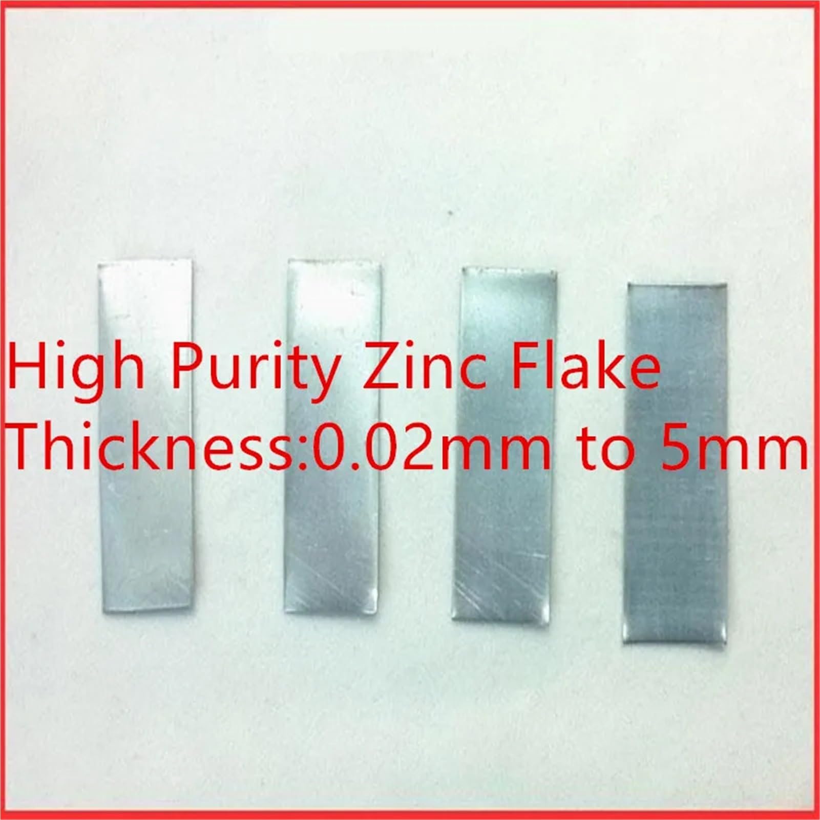 Plaque de zinc de pureté 99,99%, for la recherche en laboratoire 1 pièce(5.0x100x150mm 1pcs)