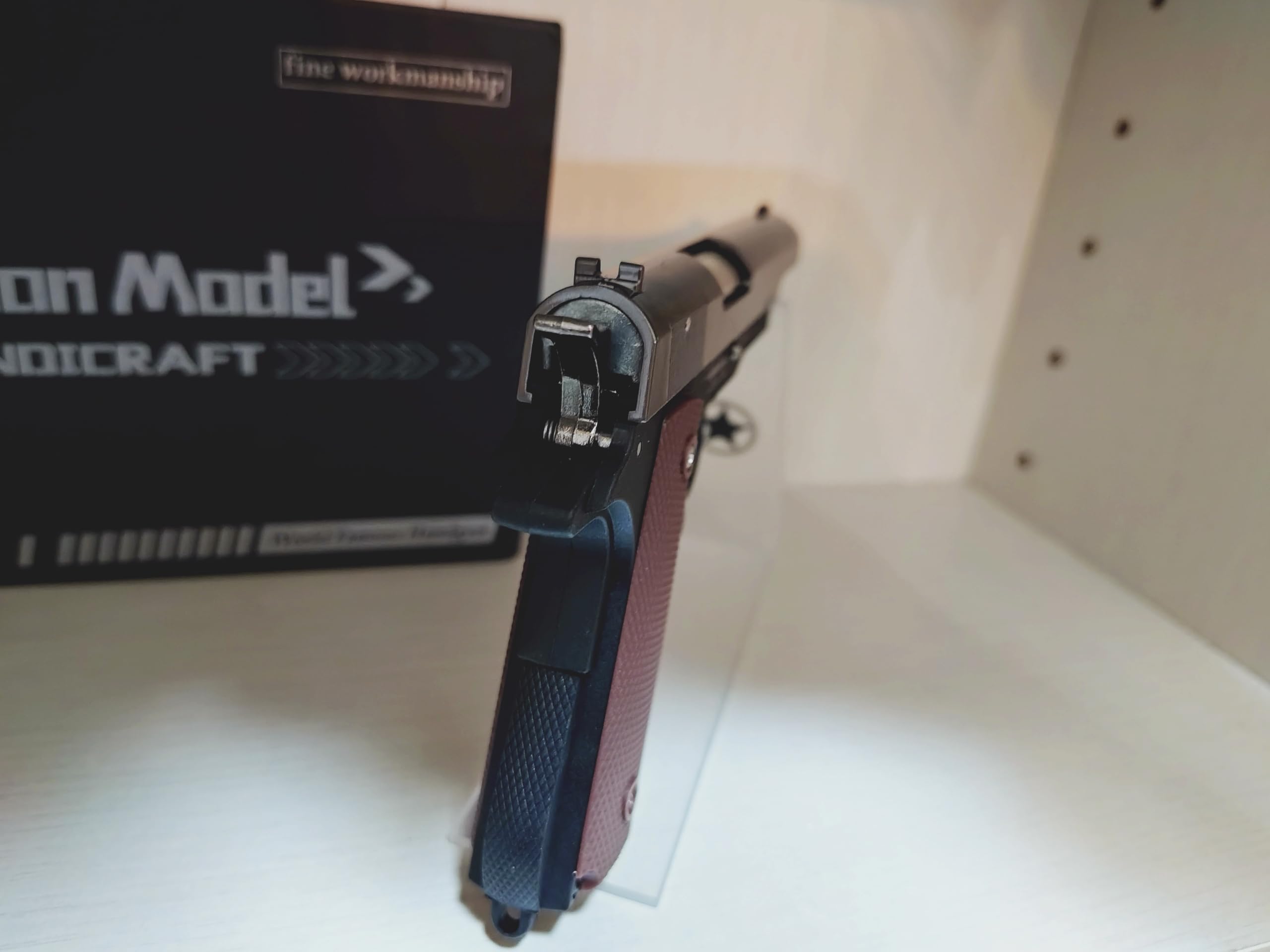 Amazon.co.jp: 1/2スケール ミニチュアモデルガン M1911 ガバメント