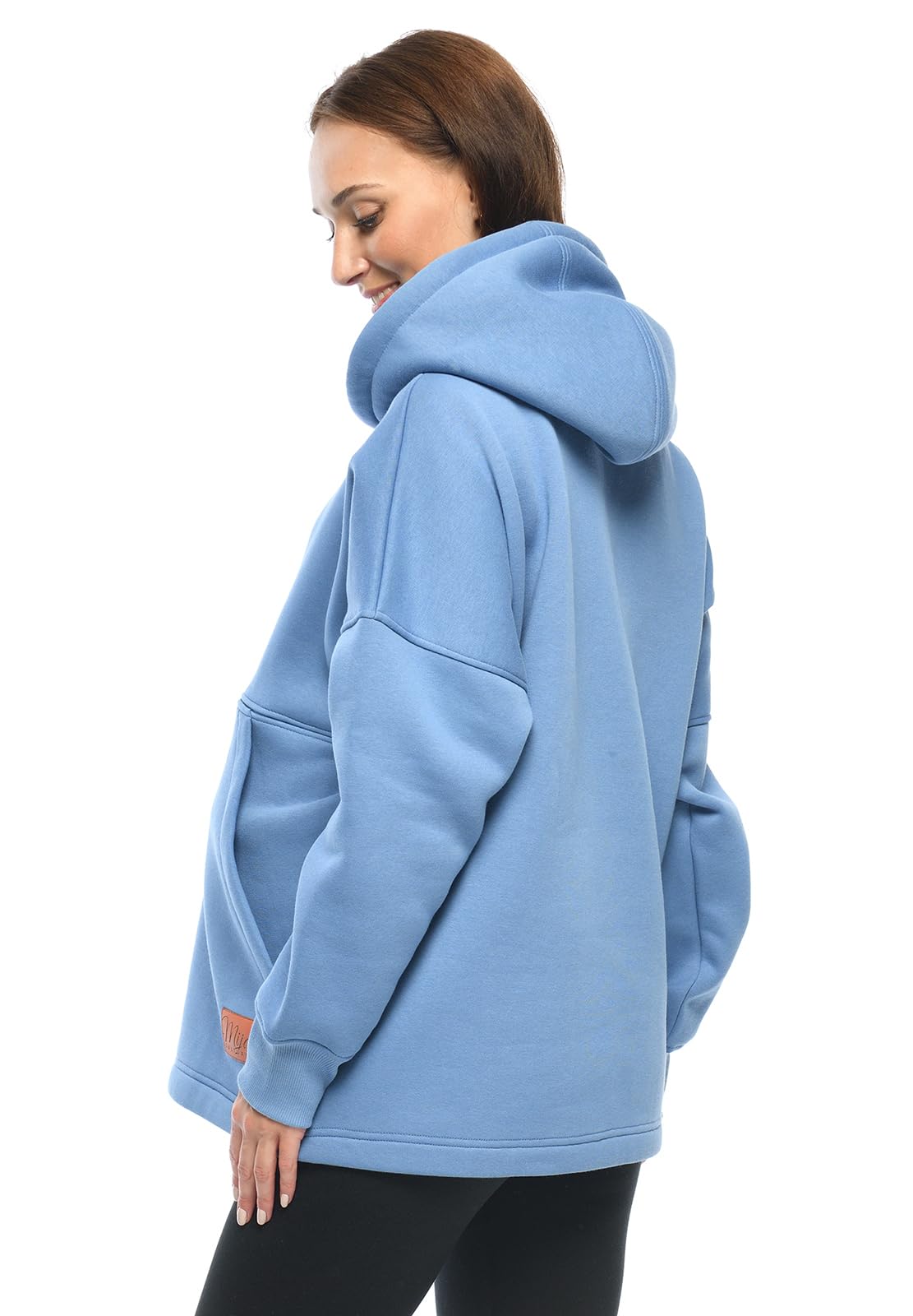 MijaCulture Moda ciążowa 2 w 1 sweter do karmienia i sweter ciążowy top do karmienia Megan M021