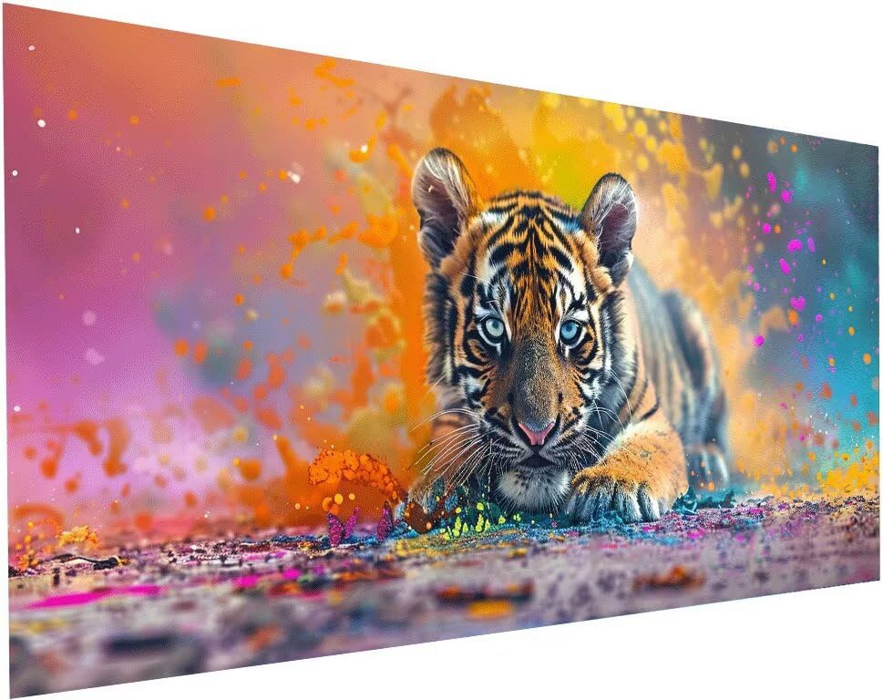 Peinture diamant kit complet tigre S-551 broderie diamant 70x140