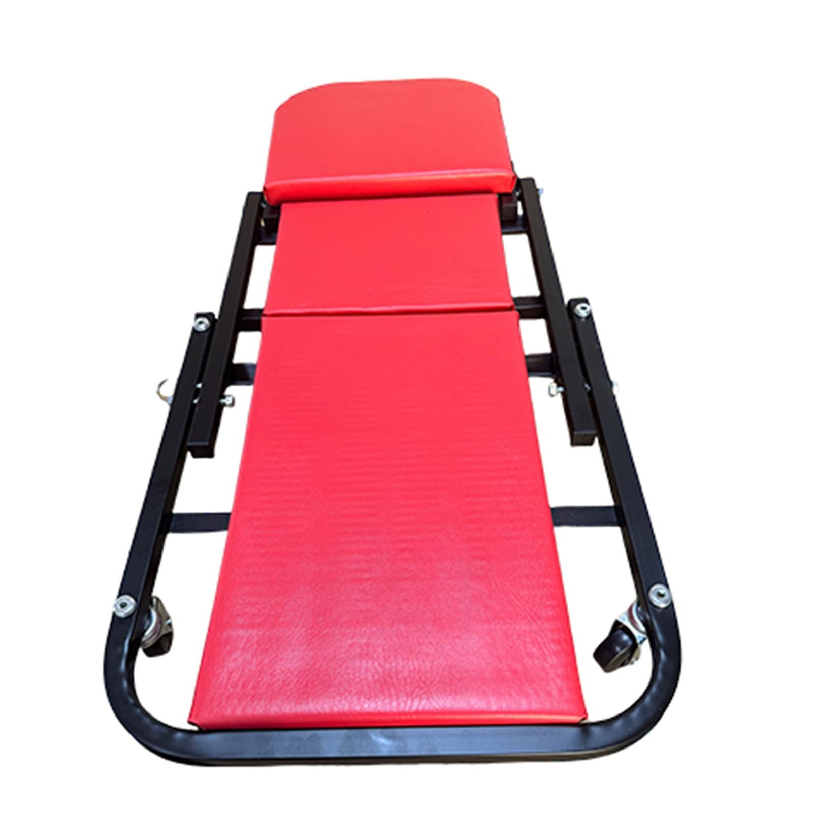Genérico Camilla Mecánica Plegable 2 En 1 De 40" con Asiento En Z Y Ruedas Giratorias, Capacidad Máxima De 250 Kg For Taller Mecánico.