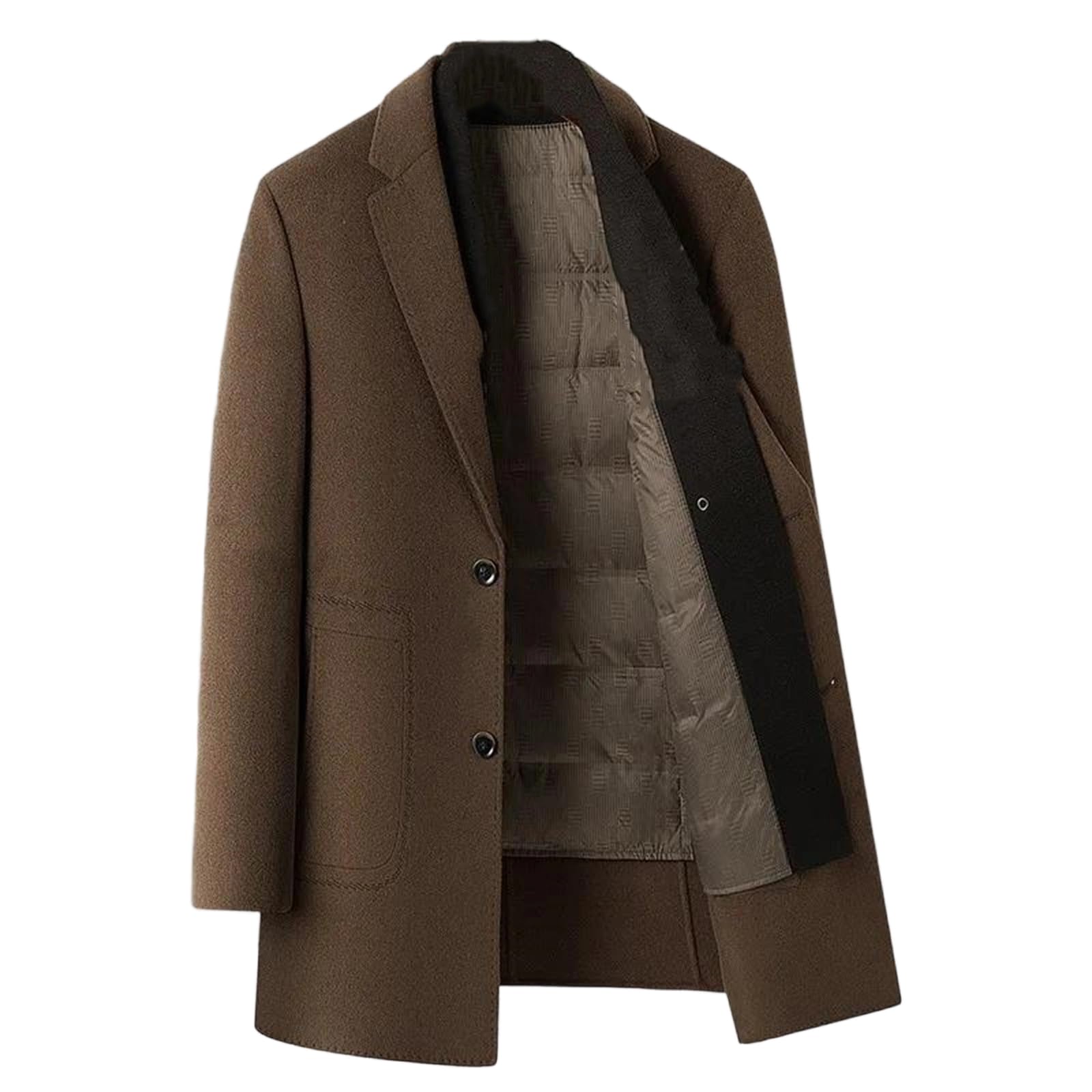 Manteau d'hiver en laine style business casual pour les trajets urbains