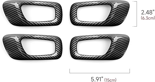 Miniatura 240 de Car Central Armrest Box Cover Decals for 2022 2023 2024 2025 Honda Civic 11th Gen Accessories ABS Carbon Fiber Interior Stickers