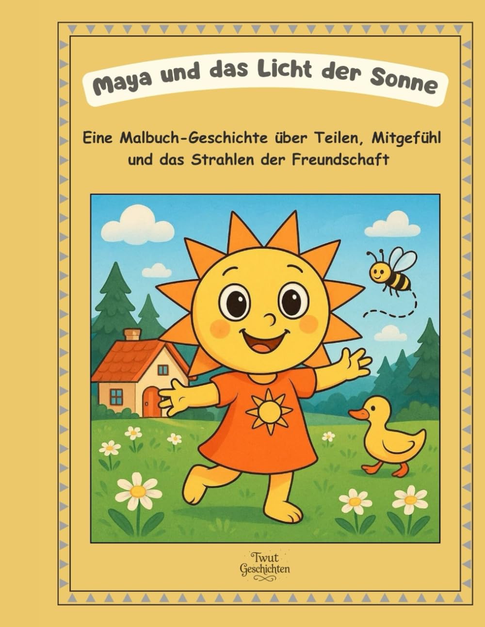 Maya und das Licht der Sonne: Eine Malbuch-Geschichte über Teilen, Mitgefühl und das Strahlen der Freundschaft (Geschichten aus Twut)