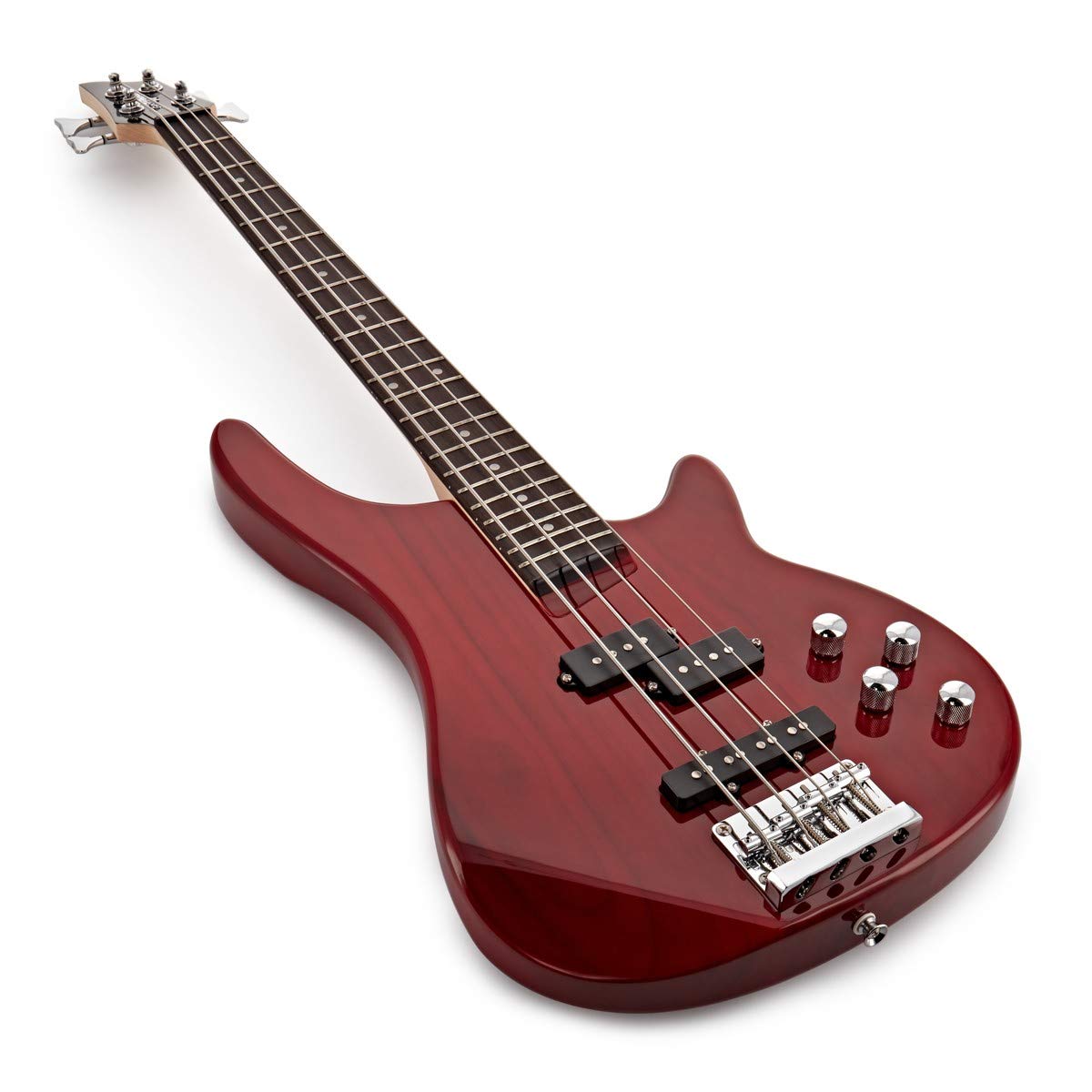 Set de Bajo 3/4 Chicago + Amplificador de 15 W, Trans Red