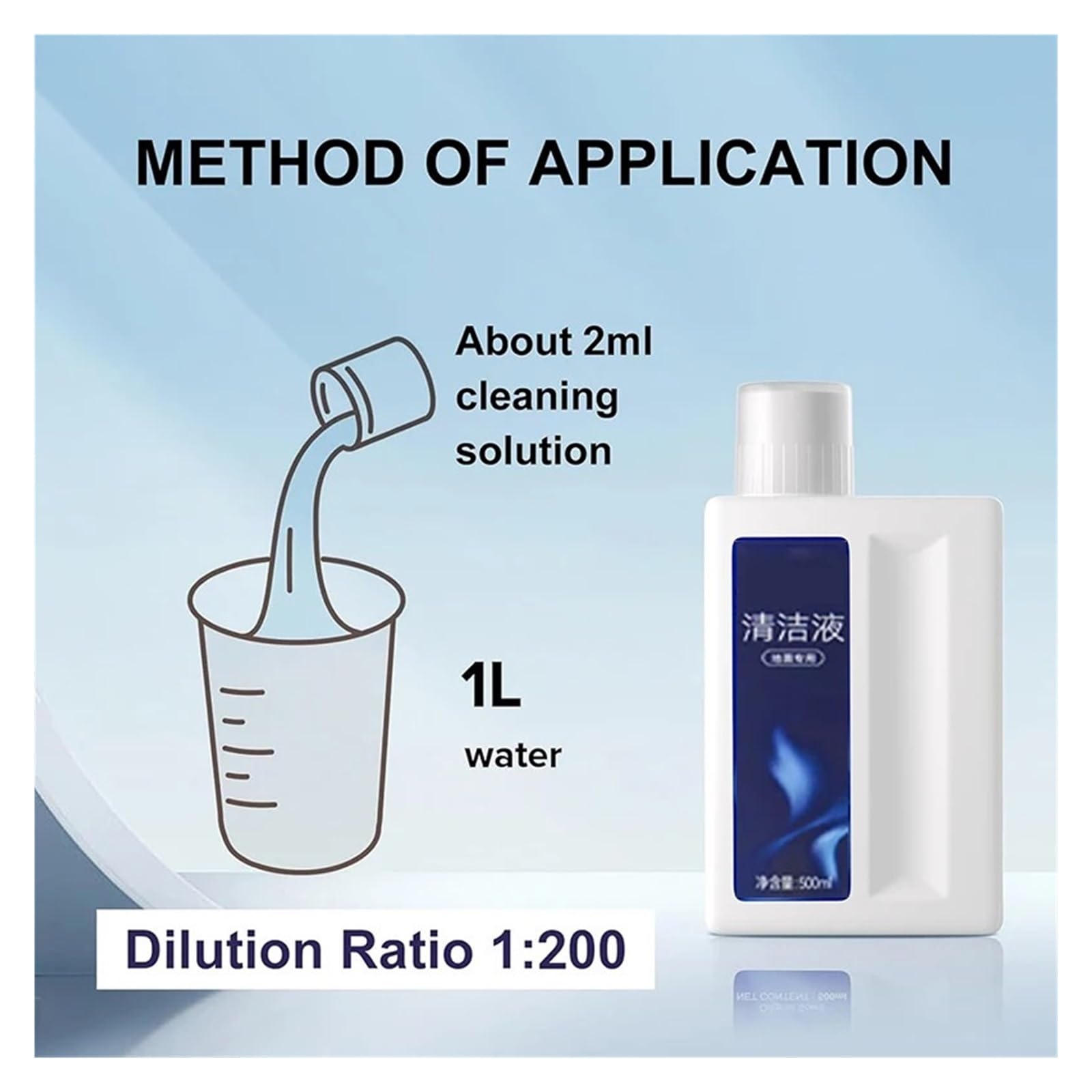 Liquido detergente da 500 ml, compatibile con Dreame, X40UltraX30Ultra(A)