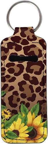 Vista 19 de doginthehole Chapstick - Llaveros para mujer, de neopreno, para bálsamo labial, llavero con clip, bolsa organizadora para lápiz labial Estampado