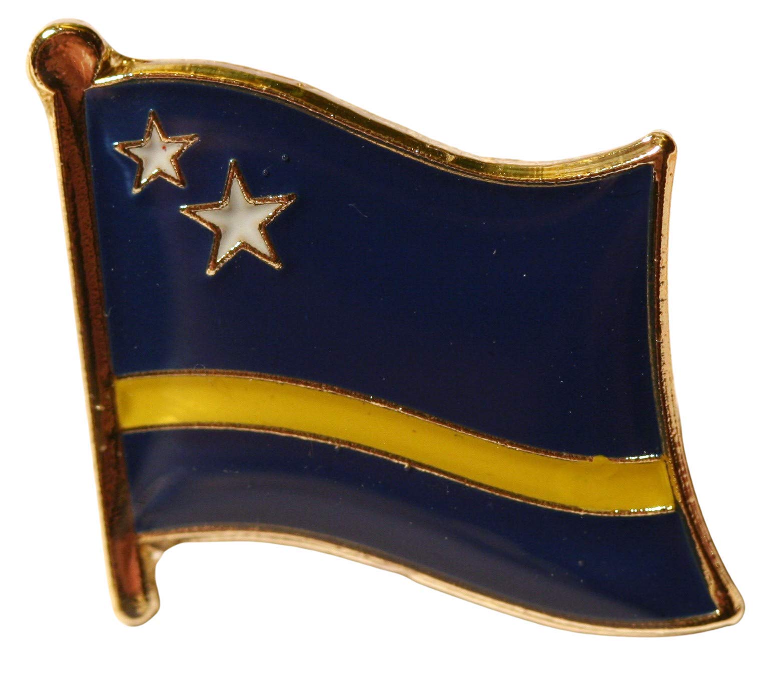 Buxton's Badges Multiple Curacao Flag Pin Badge