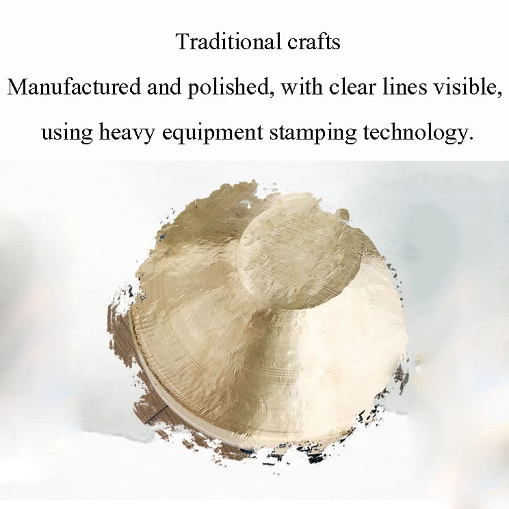 Mosiężny gong Feng Shui, Chiński mosiężny gong dęty z młotkiem 28-30 cm(30cm)