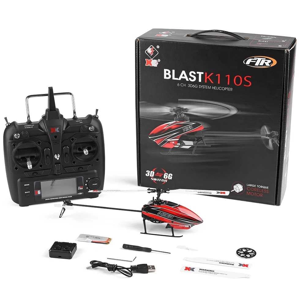 K110S RC elicottero, Brushless 2.4G 6CH RC Aircraft con 3D/6G Mode Gyro, facile da volare per adulti e principianti