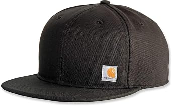Carhartt Mens Firm Duck Flat Brim Cap
