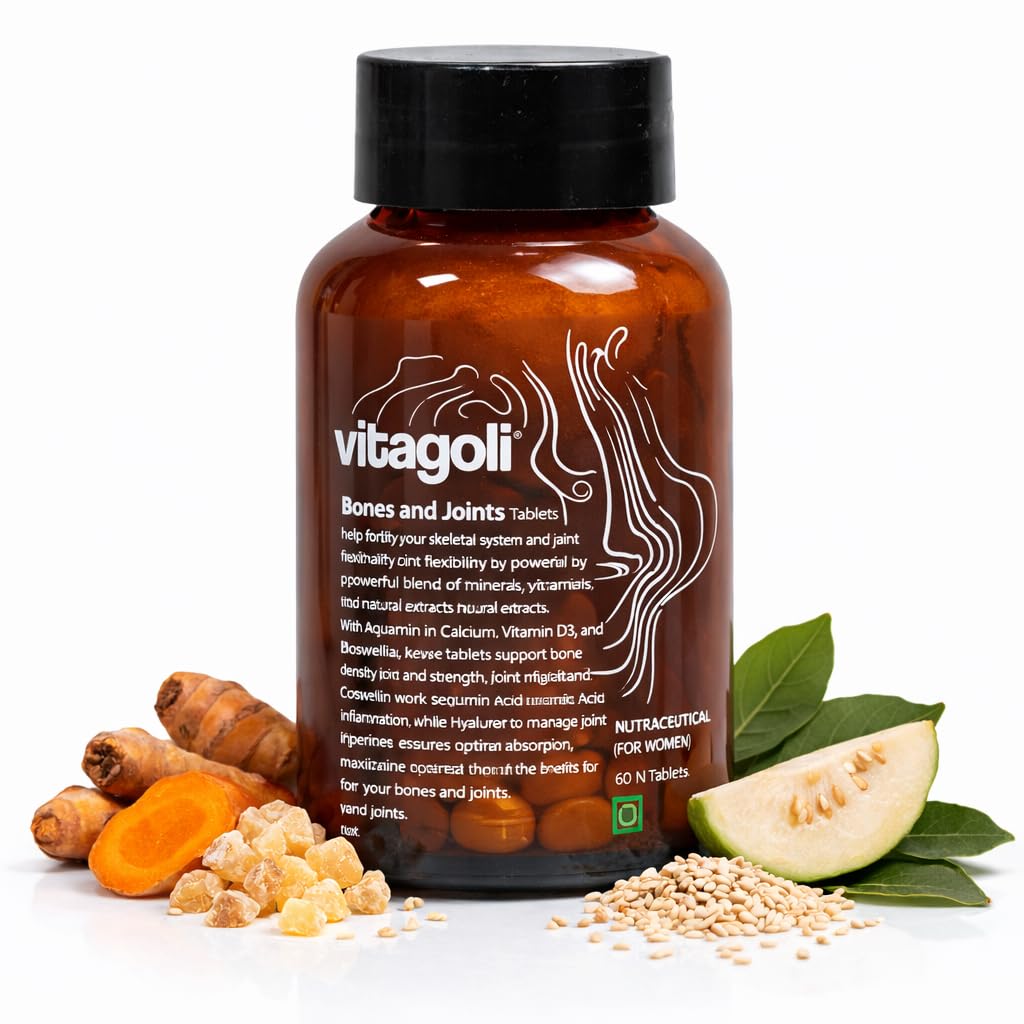 Vitagoli Vitagoli Calcium Tablets for Women | Aquamin Marine Calcium 1000 mg (Provides 300 mg Elemental) + Vitamin D3 (6