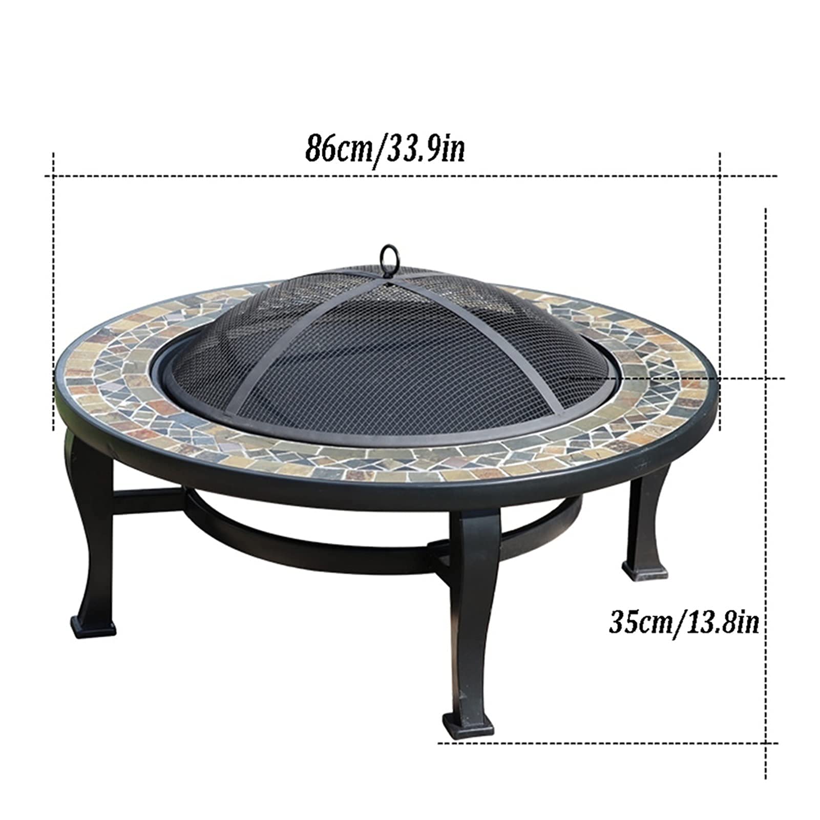 Palenisko ogrodowe 86 cm, palenisko do ogrodu, palenisko, grill, nadaje się na imprezy, kemping i piknik.