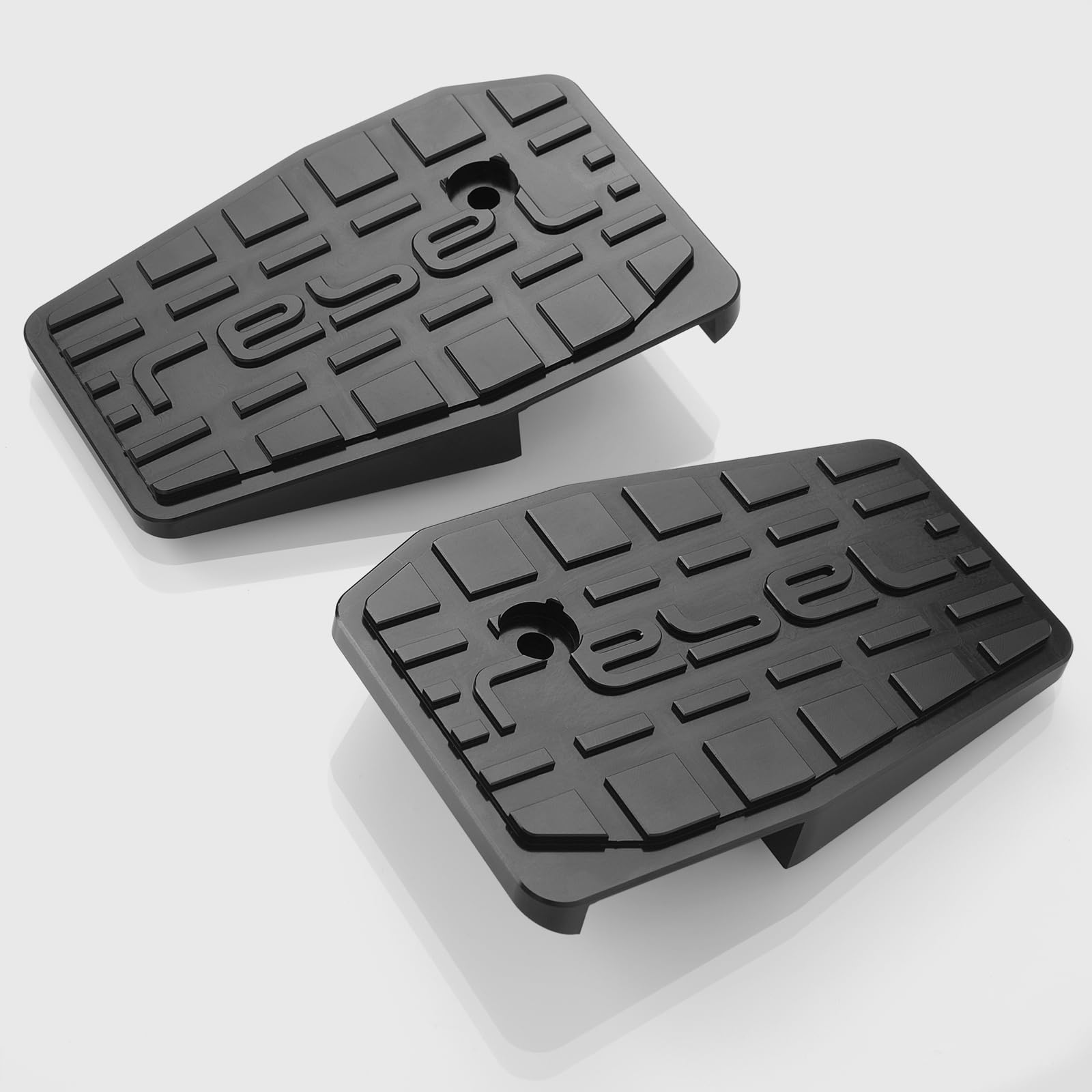 WOOGA Motorrad breite Fußrasten Pedale Rest Fußrasten Dielen Zubehör Für Ho&n&da Rebel 250 Rebel CMX 500 Rebel 300 CMX 250 CMX 500 CMX 300 2017-2025 (Schwarz)