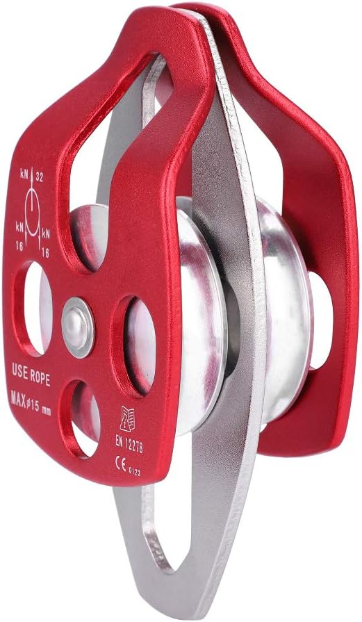 ZJchao Climbing Pulley, Rappelling Equipment Climbing Gear Heavy Duty with High Strength for