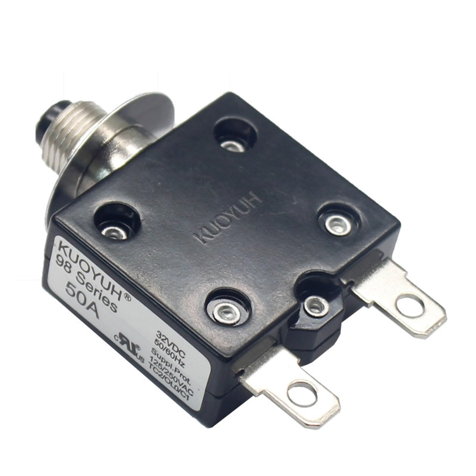 AVSBBYEPS 98 Series 50A 250V Manual Reset Thermal Overload Protector Switch Electronic Mini Circuit Breaker