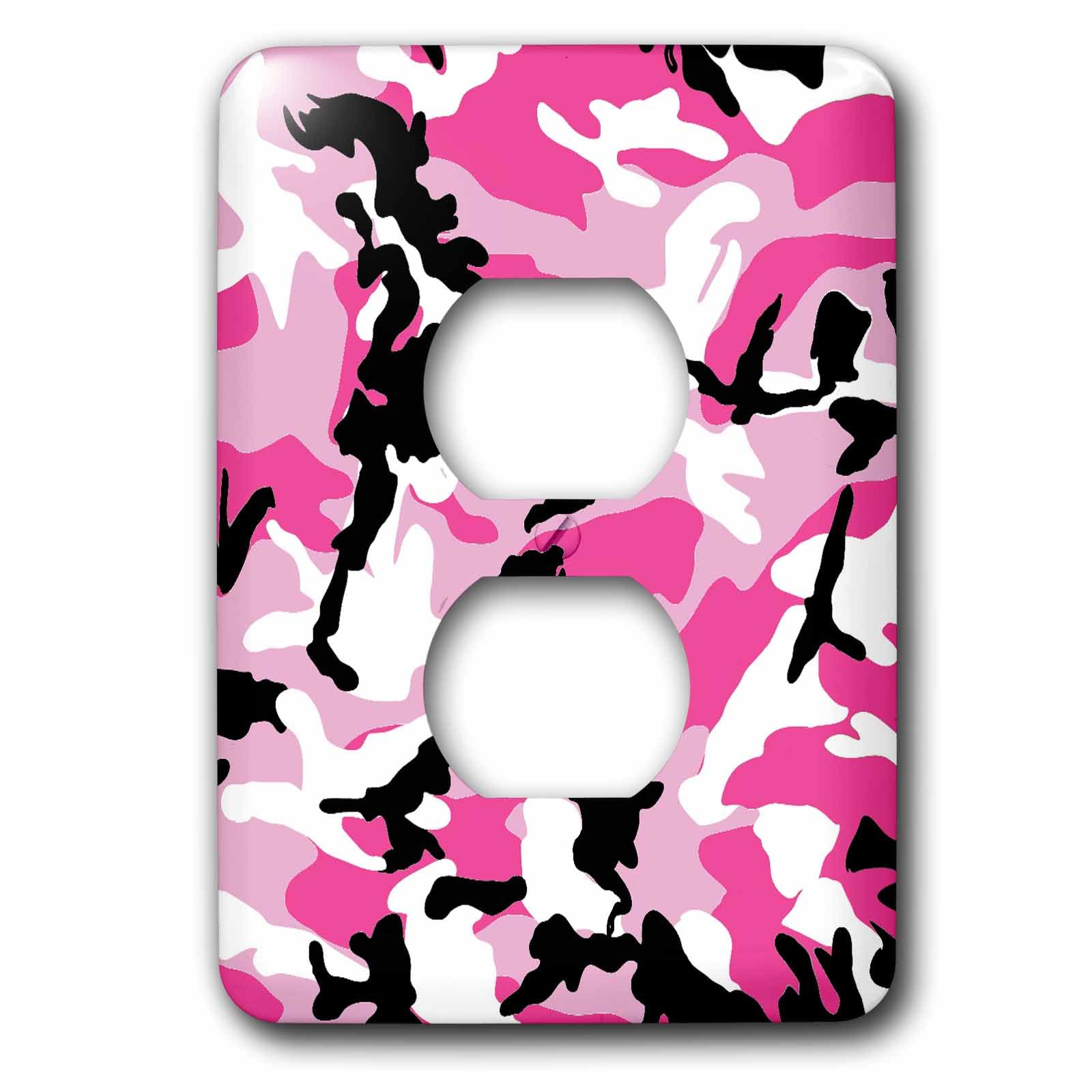 Couverture de prise motif camoflauge rose 3dRose lsp_20354_6 robuste