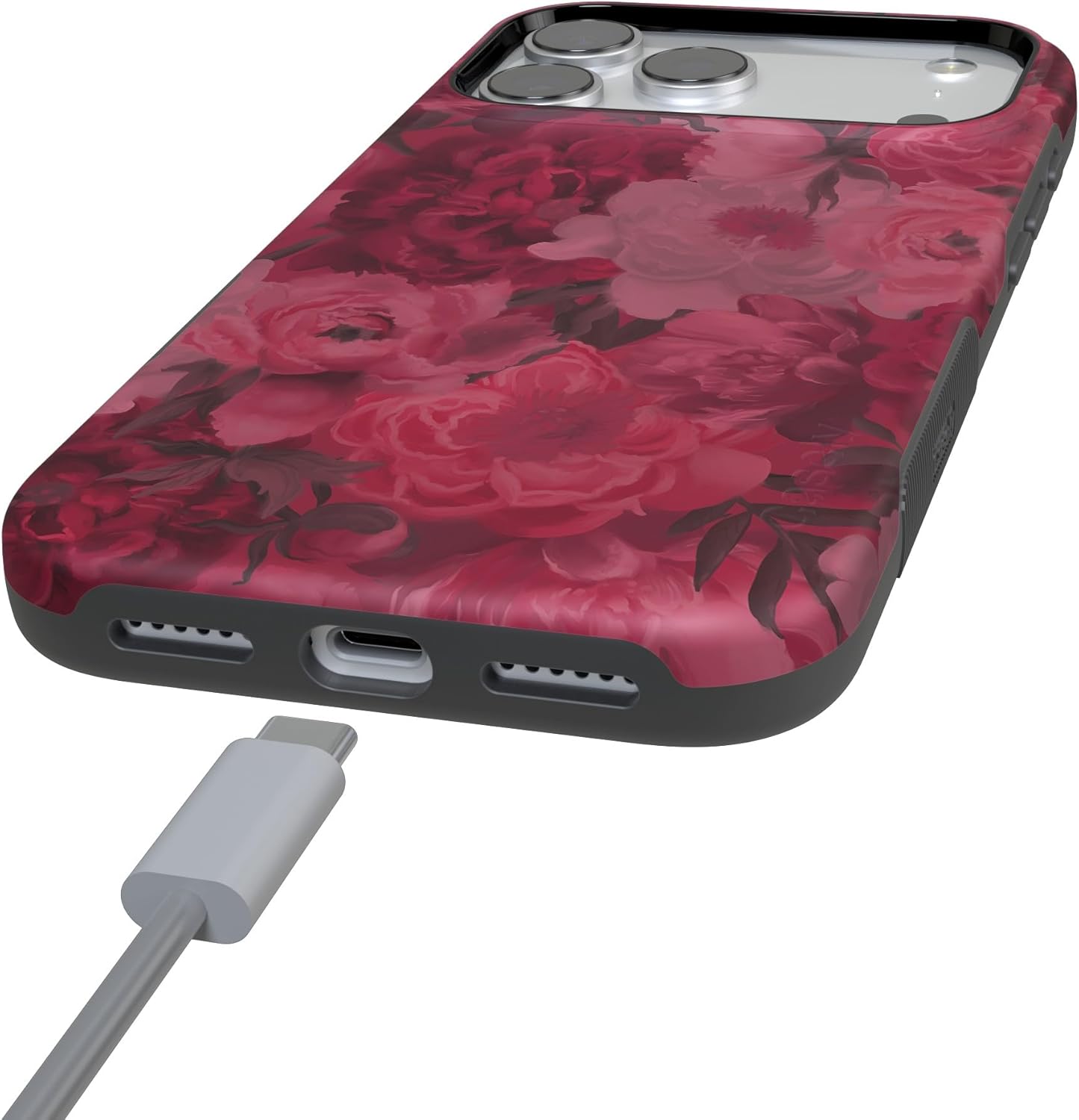 Casely iPhone 17 Pro Case | Romance Novel | Moody Floral | Bold Protective Design | Compatible with MagSafe