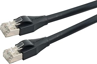 L-COM - TRD855ODS-15 - Ethernet Cable, Cat5e, 4.57 m, 15 ft, RJ45 Plug to RJ45 Plug, Black