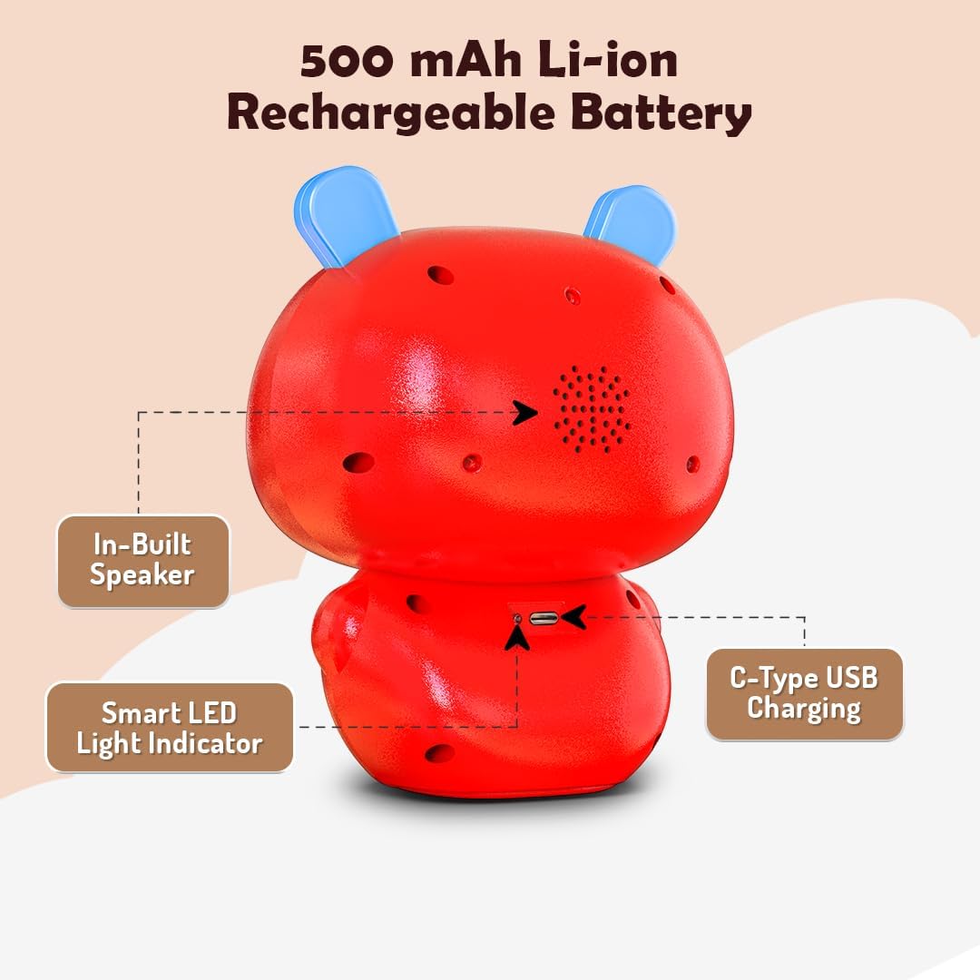 ToboToons Storybot - Storytelling Robot Toy for Babies, Toddlers & Kids (Red) 1