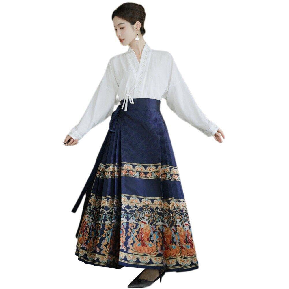 Jupe Mamian Dynastie Ming vêtement femme costume cosplay Hanfu traditionnel chinois