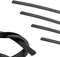 Bawkars 4-Pack 28" Silicone Frameless Wiper Blade Refills - Universal Waterproof Inserts for Cars, Trucks, SUVs