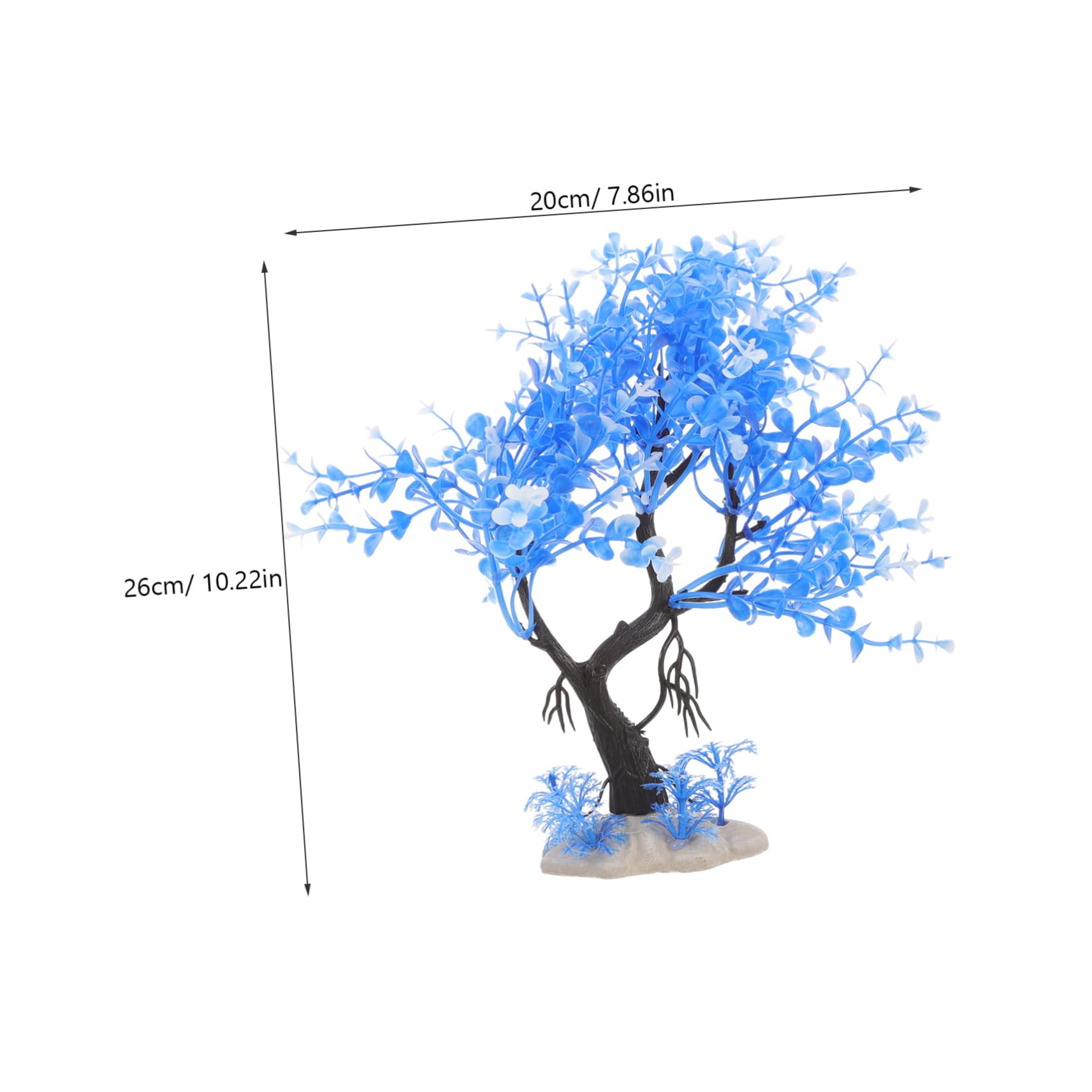 Zerodeko 4 Set Simulazione Di Piante Acquatiche Accessori Per Acquari Decorazioni Per Acquari Decorazioni Per Piccoli Acquari Piante D'Acqua Dolce Decorazioni UV Per 7 pezzi*4
