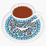Turkish Coffee Vinyl Waterproof Sticker Decal Car Laptop Wall Window Bumper Sticker 5'
