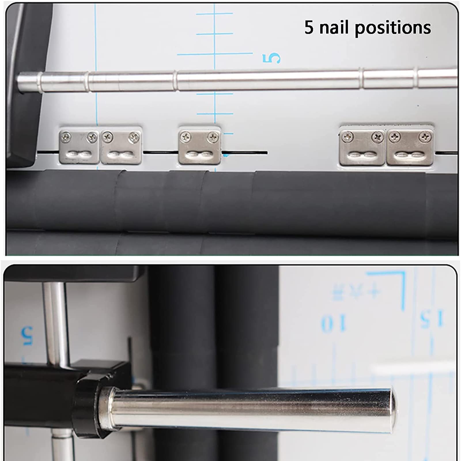 Elektrischer Papierhefter mit Rillfunktion, A3-Papierheftmaschine mit Sattelheftung und Flachheftung, 5 Nagelpositionen