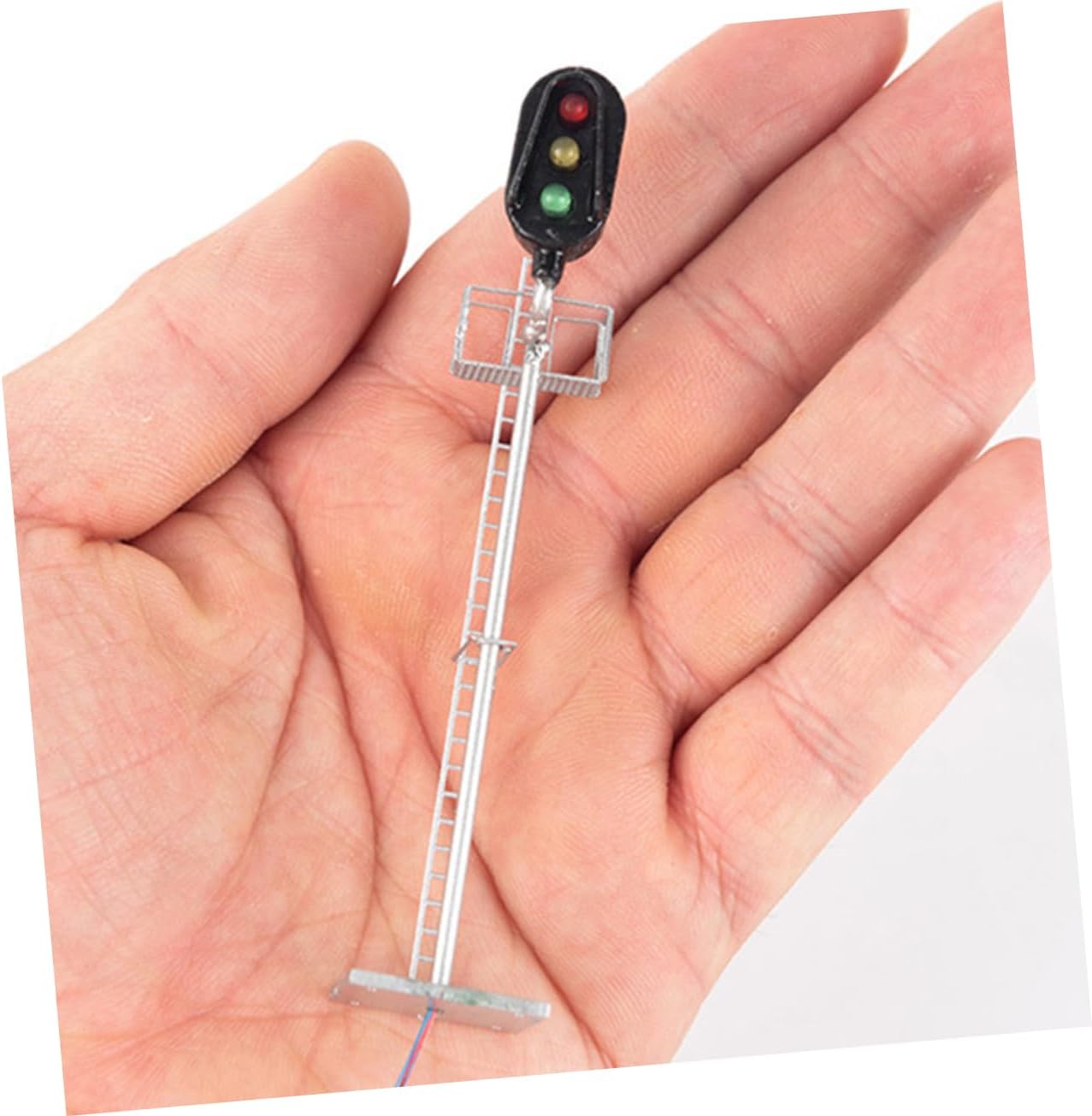 Miniature Traffic Light Signal Model for Train Scenery Layouts DIY Accessory for Architectural Models and Miniature Landscapes Scale Decor