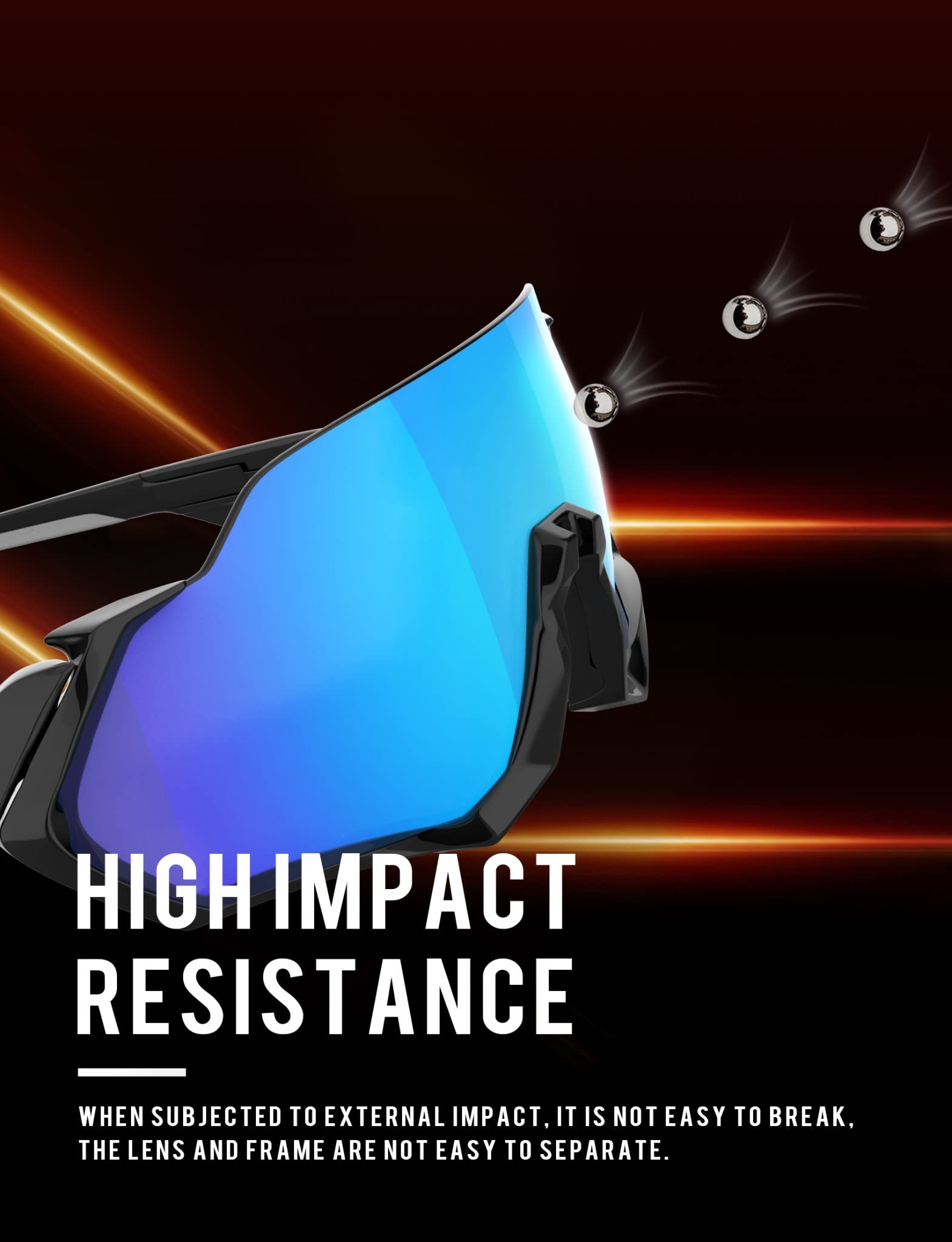 Lenti di ricambio polarizzate da 1,6 mm e naselli compatibili con occhiali da sole RayBan RB3445-61 mm