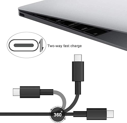 Miniatura 3 de Cargador USB C de 65 W para Lenovo Yoga 720 730 720-13IKB 730-13ikb 910 920 920-13ikb ThinkBook 13 13S 14 14S 15 13S-IML 14-IML 14-IIL 15-IML 15-IIL