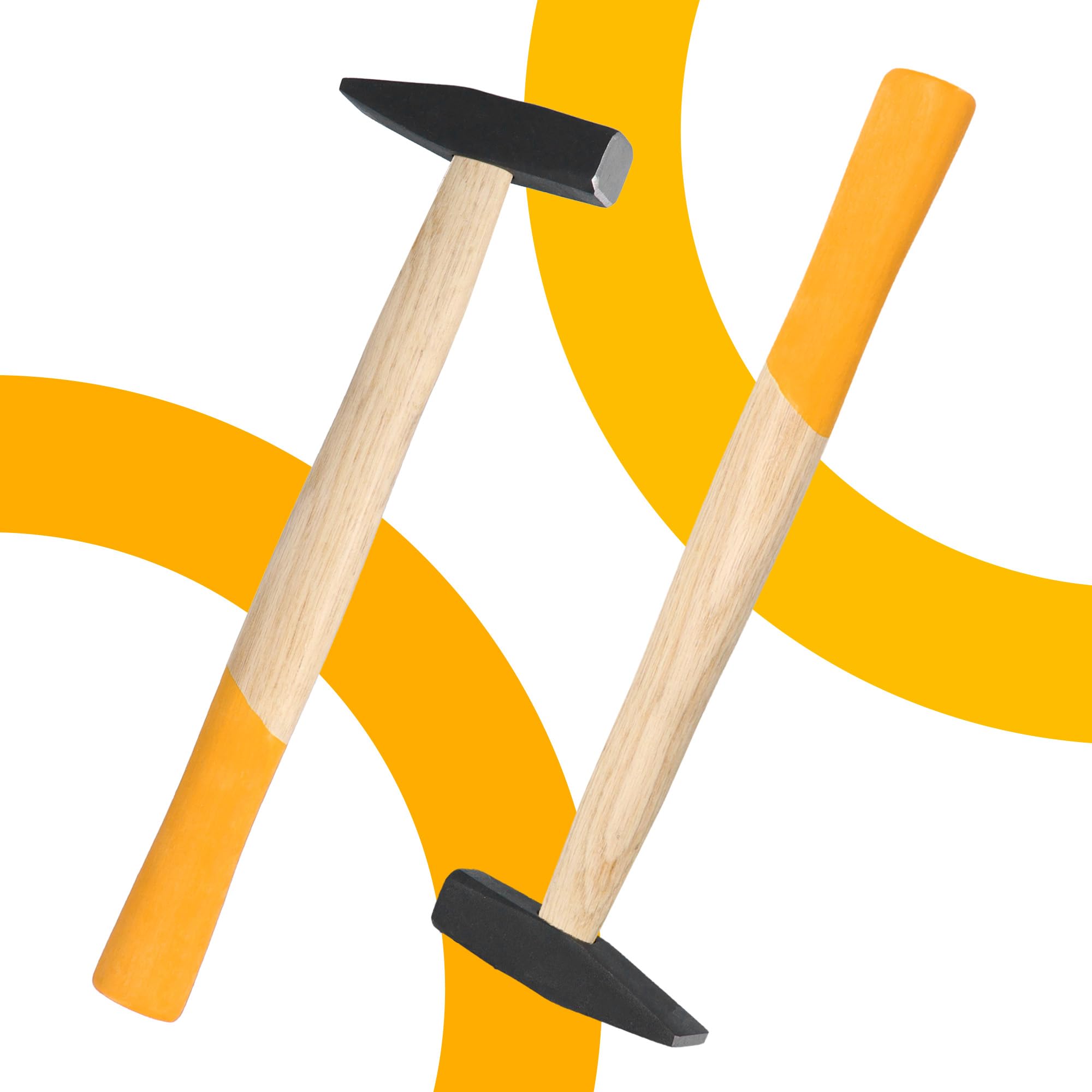 Martello Fabbro 200 G Manico Legno Robusto Testa Acciaio Forgiato Presa Ergonomica Comfort Lavoro Prolungato Officina Strumenti Professionali Metalli Precisione