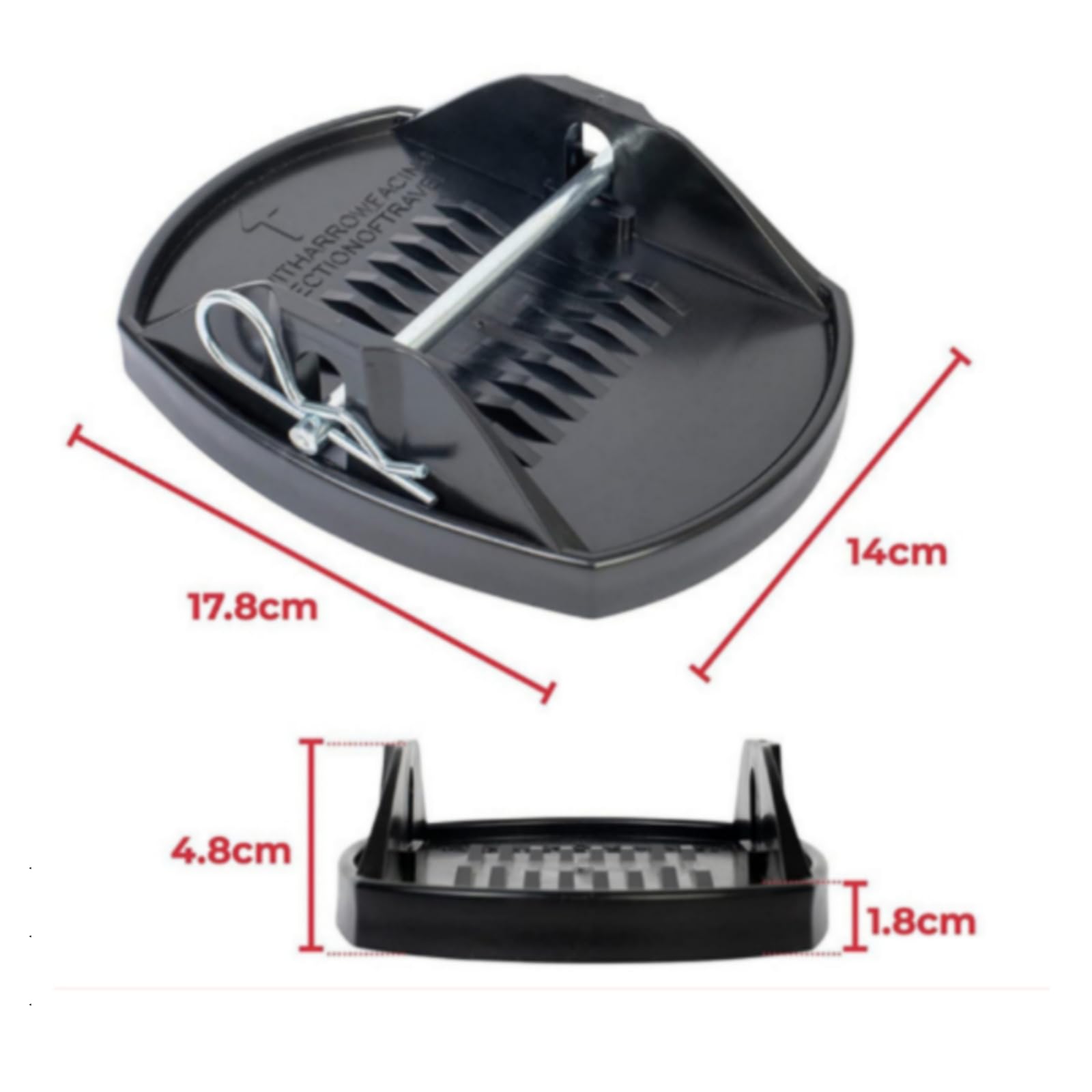 KESOTO 4 Piezas Base para Remolque Antislizante, Ligero, Soporte, para Cámping