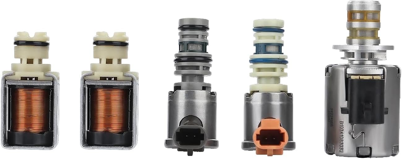 4L60E 4L65E Transmission Master Solenoid Kit EPC Shift TCC 3-2 PWM Compatible with 2003-2006 GM M30 M32 Replace#24209121 24215111 24230298 8683187 8677314 24208576