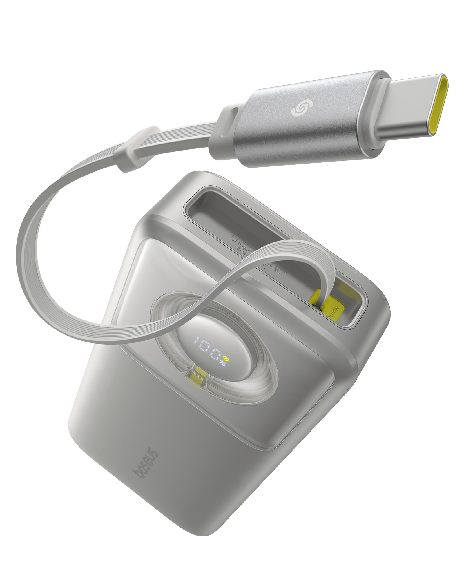 Powerbank Baseus Free2Pull Chargeur Rapide 65W Gris