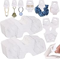 Vista 9 de 200 tarjetas de exhibición de pulsera, tarjetas para collares, tarjetas autoadhesivas de embalaje de joyería, tarjeta de venta para pequeñas Negro