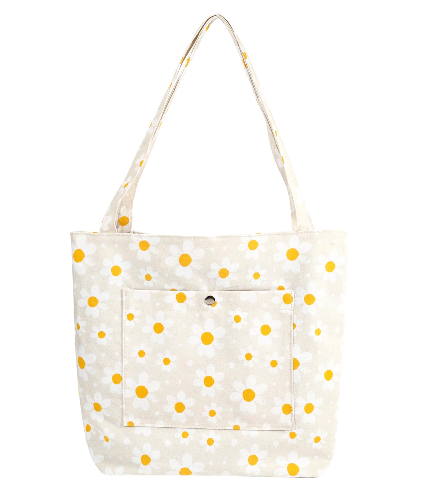 XINFULLWOL Canvas Tote Bag for Women – Reusable Shopping Bag,Foldable Bag for College, Work, Books, Grocery, Travel, Beach