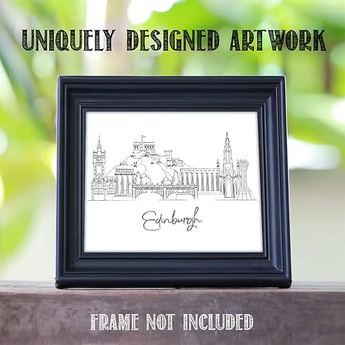 Vista 76 de París Skyline - Decoración de pared para sala de estar, arte de pared en blanco y negro, cuadros de pared de horizonte europeo para sala de estar