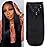 Pobokix Straight Clip in Hair Extensions Real Human Hair 8Pcs Remy Human hair Clip ins for Women, Natural Soft Human Hair 120g 14inch 1B Natural Black