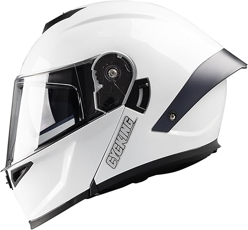 Miniatura 17 de Motorcycle Full Face Helmet Dual Visor Helmets for Adult Men and Women with Smoked Sunshield DOT Approved Quick Release Buckle Four Season Removable