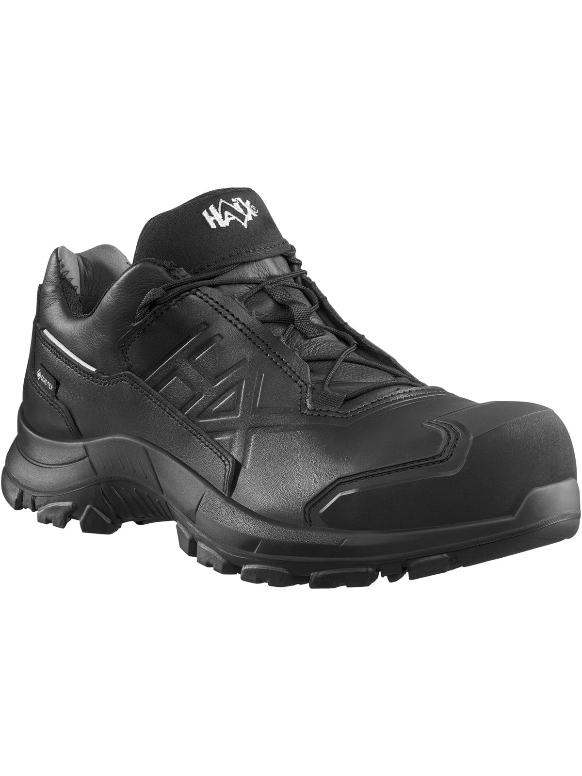 HAIX Black EAGLE Safety 600 LTR GTX, buty ochronne S7, czarne, skóra, Gore-Tex®, bez metalu, ESD, odporne na działanie wody