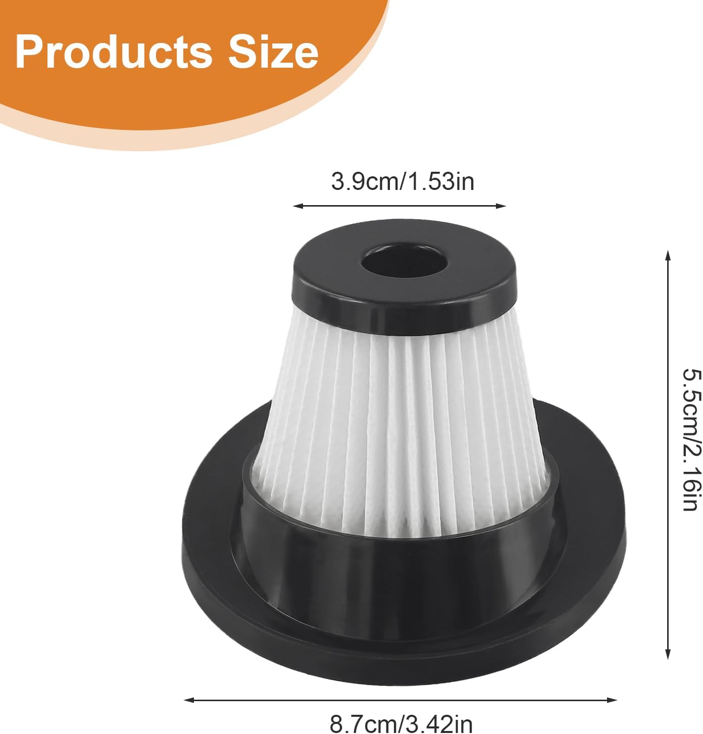 2Pack Cordless Handheld Vacuum Filter, Compatible With VL188, VL189 Vacuum Cleaner Filter Replacement,Washable Vacuum Cleaner Accessories Parts - Image 5