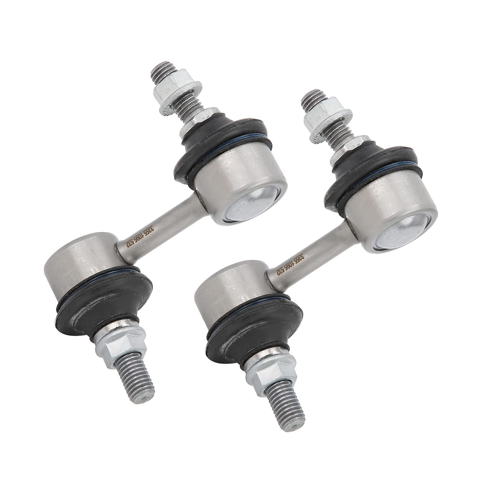 VOLLSUN 2 szt. Tylny stabilizator pręt stabilizator poprzeczny głowica 33551095532 wysokiej jakości guma ze stopu aluminium zamiennik dla modeli serii 5 E39 520 540 525 530 535