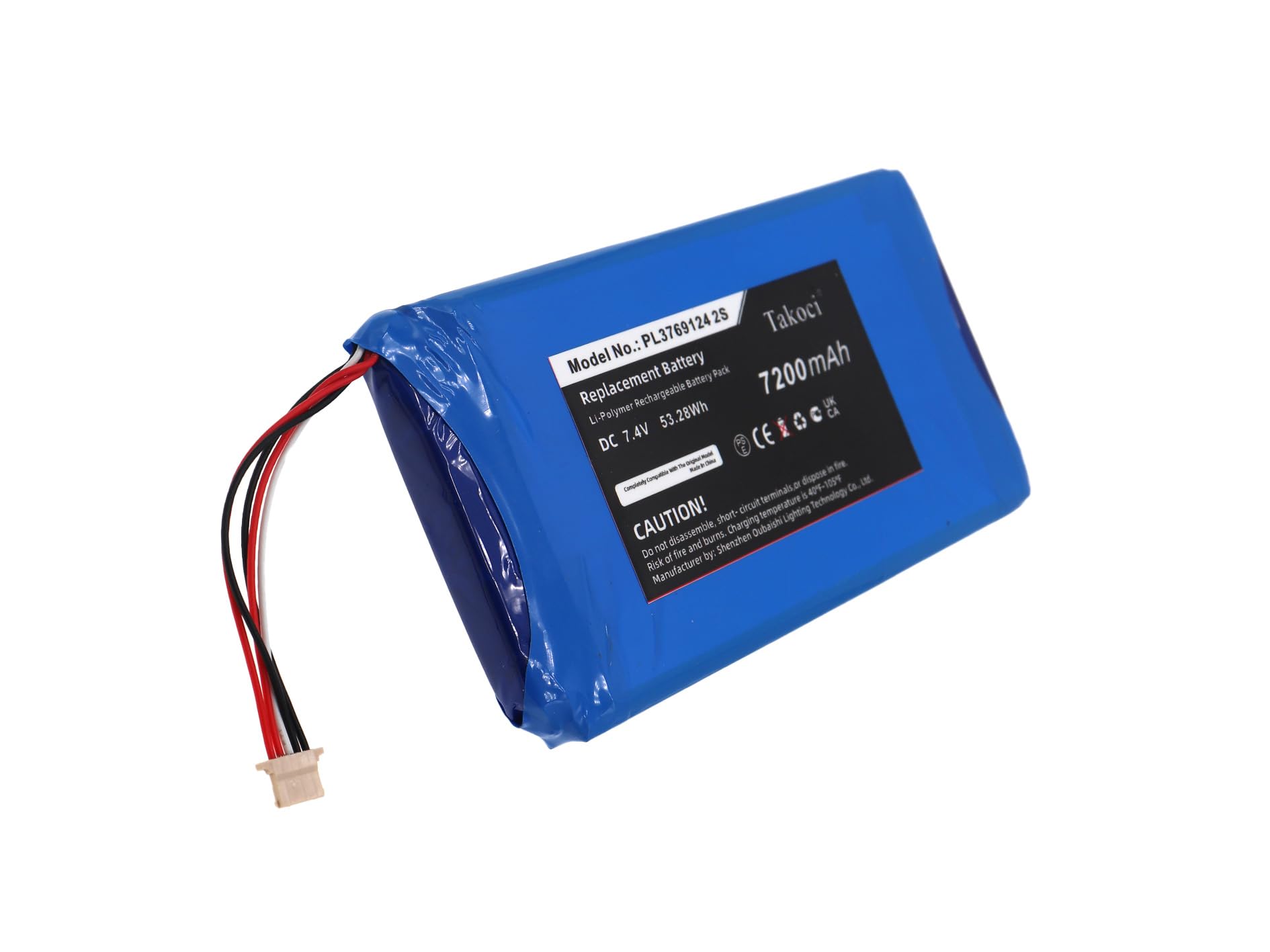 ChoyoqeR 7200mAh/7.4V PL3769124 2S Replacement Battery for XTOOL EZ500, i80 Pad, PS80, PS80E, X7 Diagnostic Scanner Battery