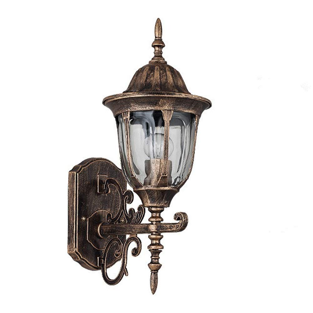 Lumière murale vintage extérieure en aluminium étanche pour clôture et café